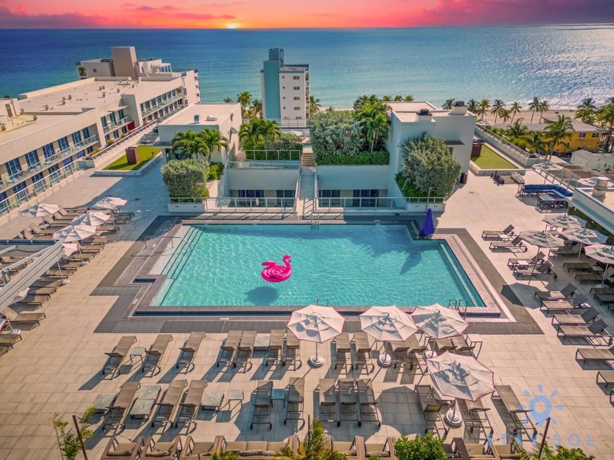 Best Stay - Rooftop Pool - Hollywood Beach Board - Walk Екстериор снимка