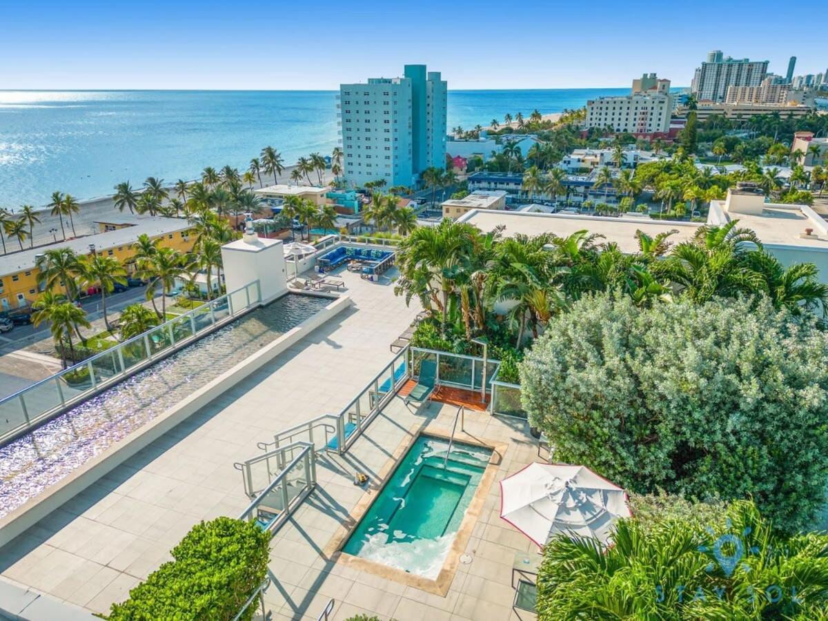 Best Stay - Rooftop Pool - Hollywood Beach Board - Walk Екстериор снимка