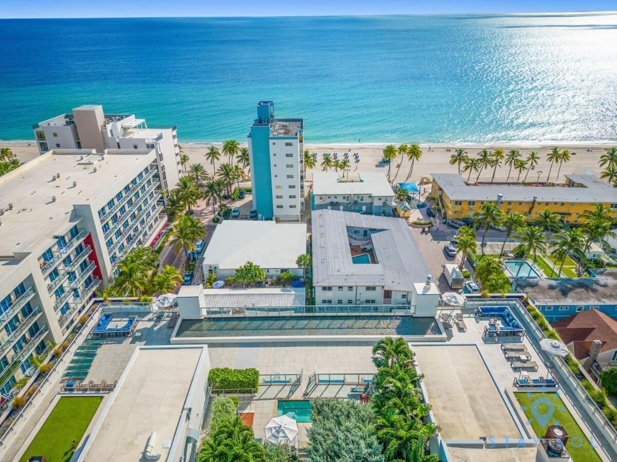 Best Stay - Rooftop Pool - Hollywood Beach Board - Walk Екстериор снимка